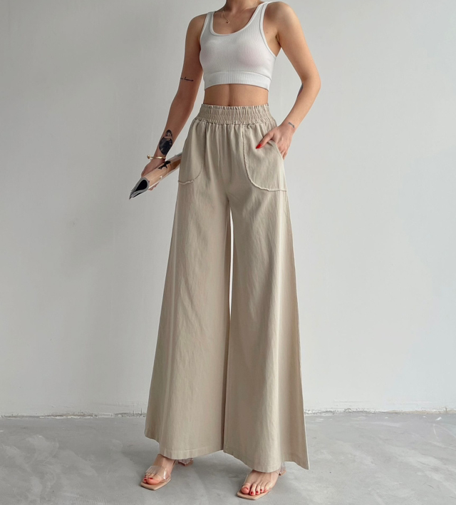 66-8. Pantalon ample Gabardine