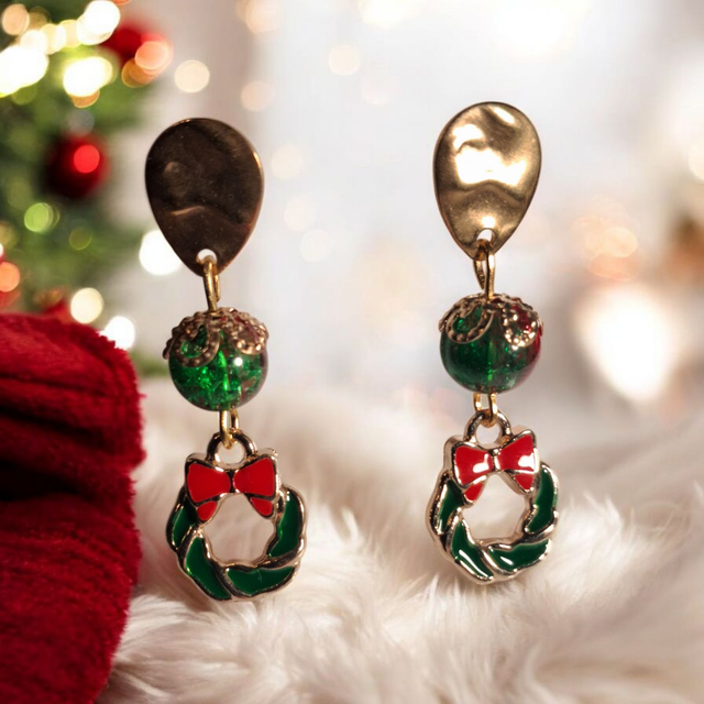 Boucles d'oreilles noël