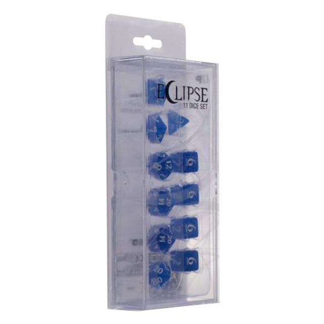 Eclipse 11 Dice Set - Pacific Blue