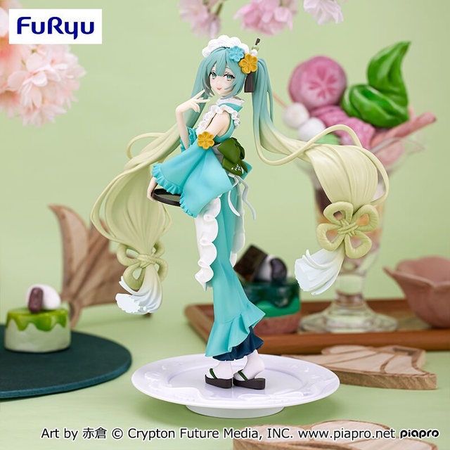 Figurine Hatsune Miku Exceed Creative Sweet Sweets Matcha Parfait Hakka