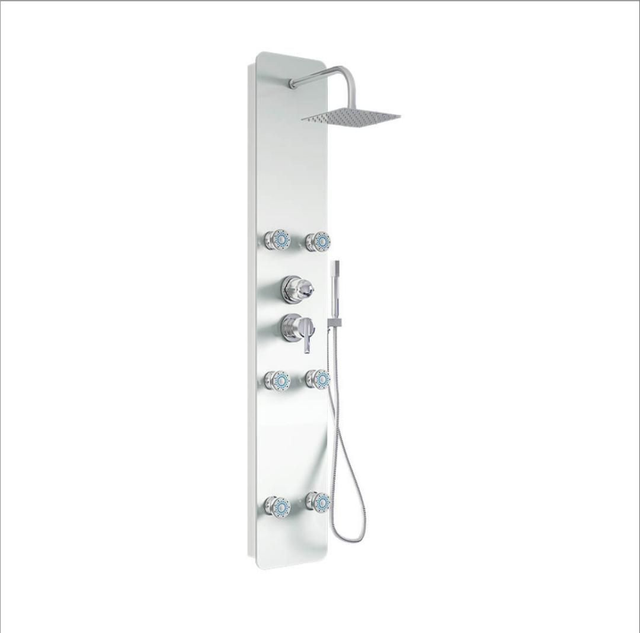 DIVE Duschpaneel mit Regendusche – B-Ware, Weiß