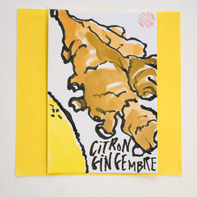 Etegami citron gingembre