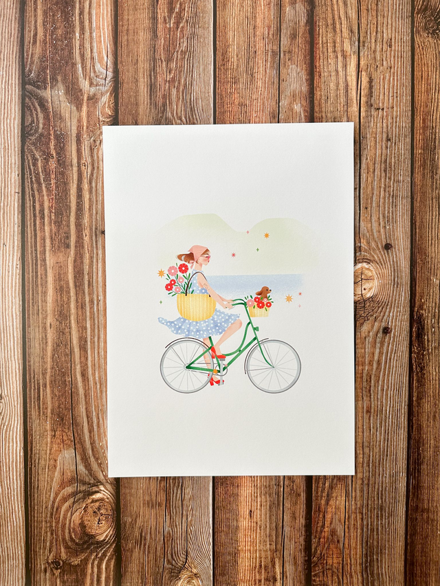 Affiche Faire Du Vélo