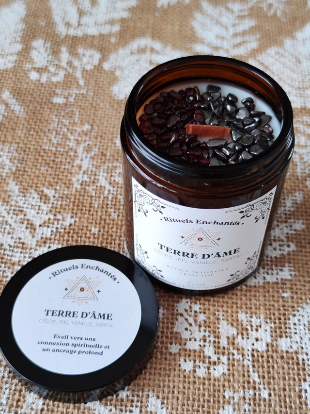 Bougie Rituels Enchantés - Terre d'Âme