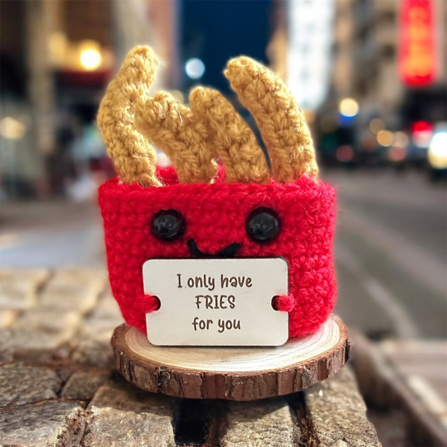 Crocheted positive (French fries)