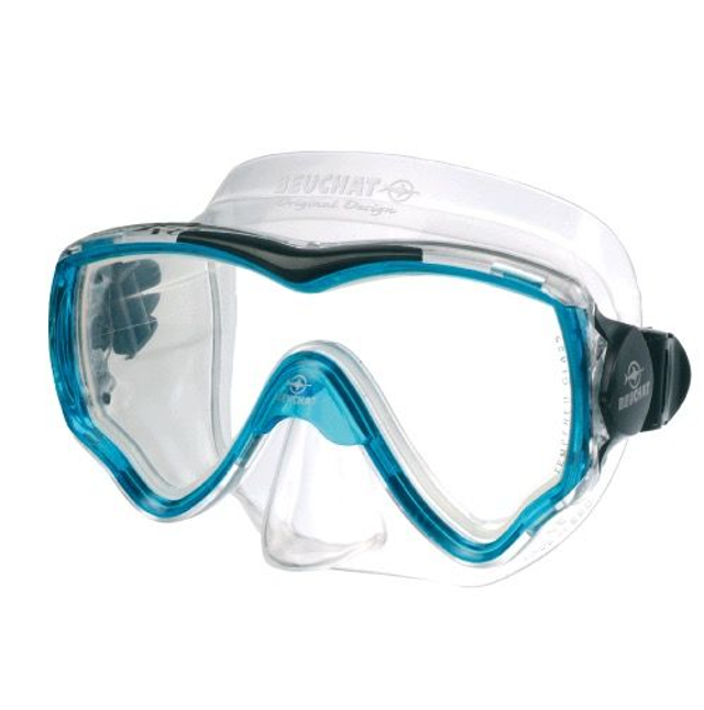 Beuchat Maske X1 (Klar / Türkis) Abverkauf
