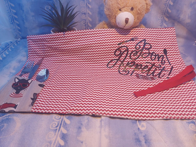 Set de table nomade avec porte couvert