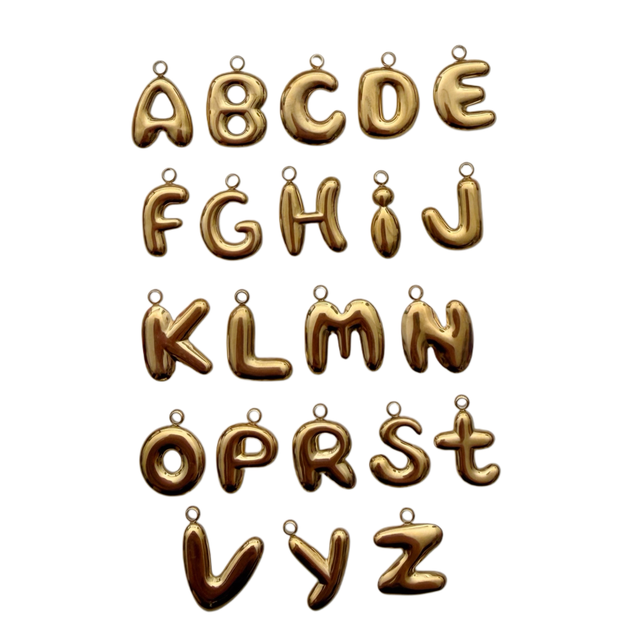 Charm iniziale palloncino GOLD