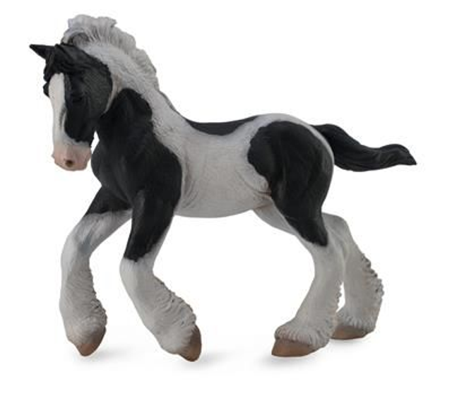 Collecta Pays du cheval >  Chevaux - Échelle 1:20    88770  Poulain gitan - Pie noir et blanc