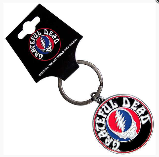 GRATEFUL DEAD KEYCHAIN: STEAL YOUR FACE LOGO