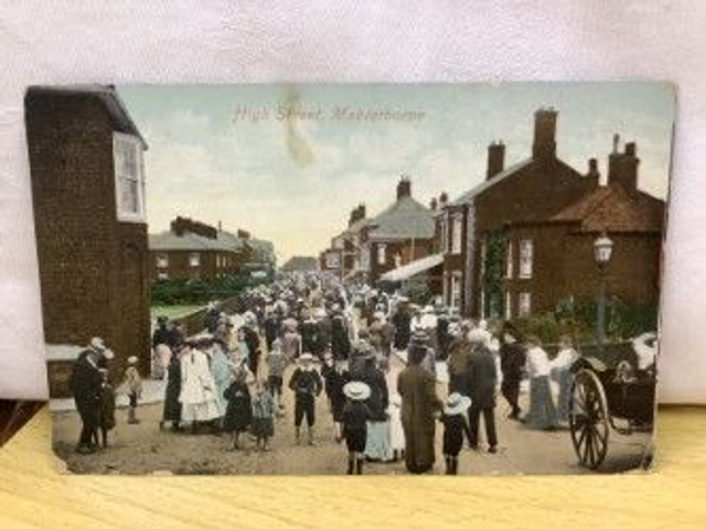 Mablethorpe. High Street, Lincolnshire, Posted 1909 Clark &amp; Son, Publishers Antique postcard. Our Ref No R369 £4.50
