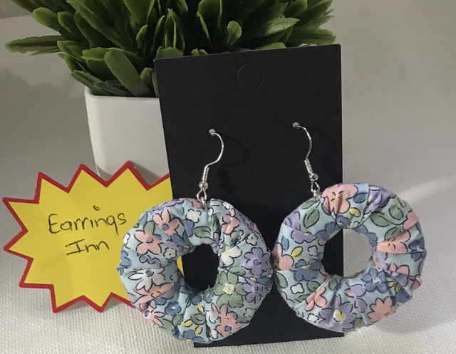Mixed Dangling Fabric Earrings-MFE28