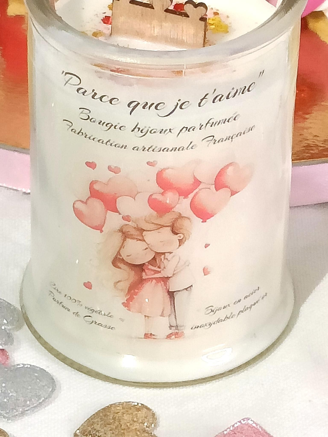 Bougie bijou bonbonnière