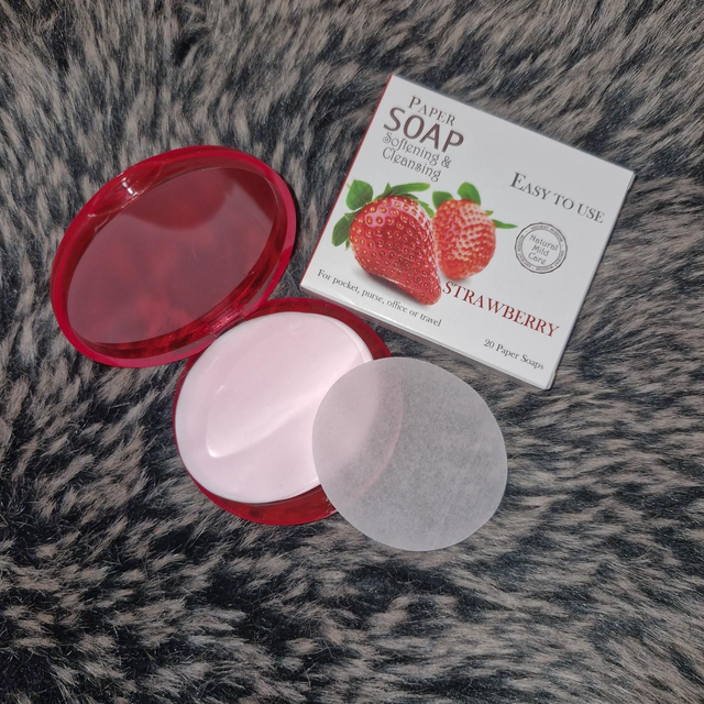 ✨️FEUILLES DE SAVON FRAISE 
