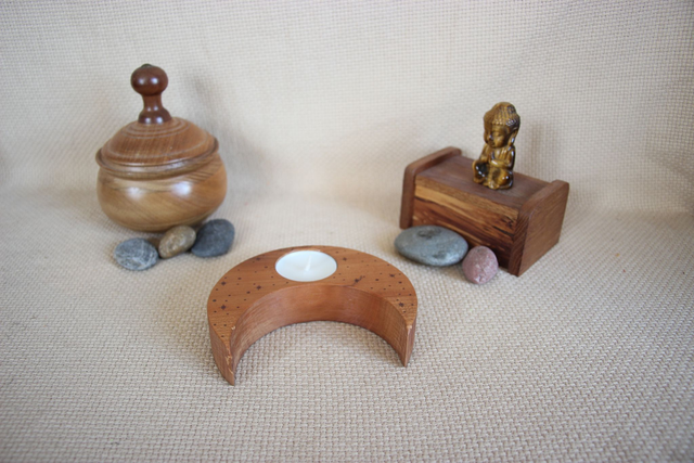 Bougeoir photophore lune