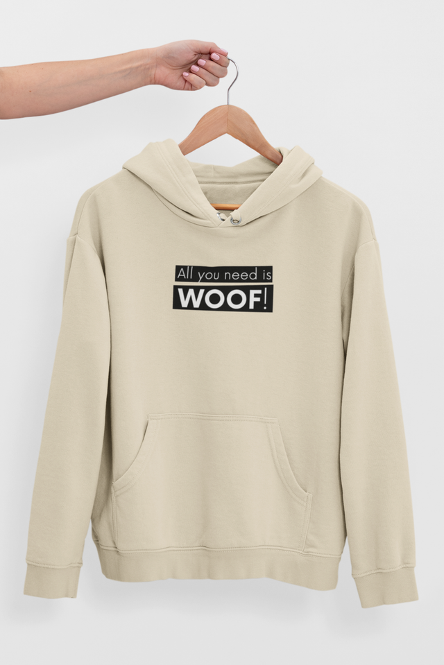 Sudadera con capucha WOOF wall paper