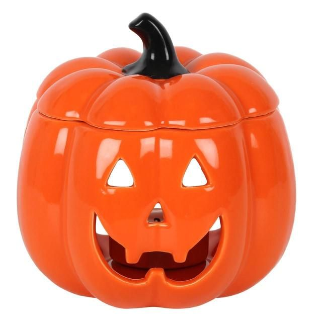 Something Different Orange Jack-O-Lantern Oil Burner