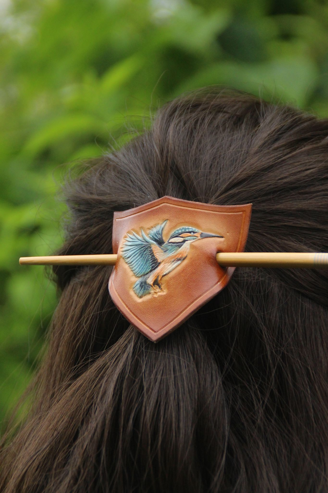 Pic à cheveux martin-pêcheur