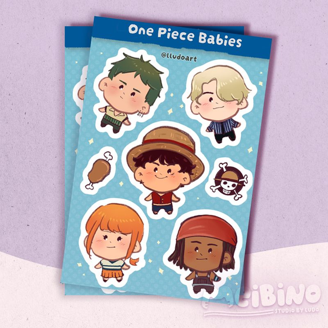 arkusz naklejek - one piece