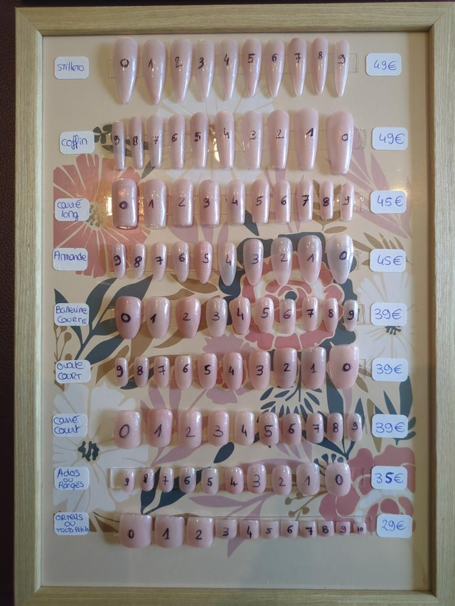 Kit Press on nails uni sur mesure