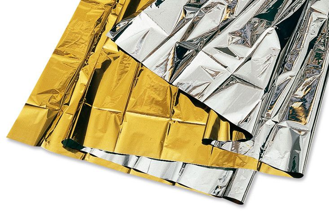Rettungsdecke gold/silber