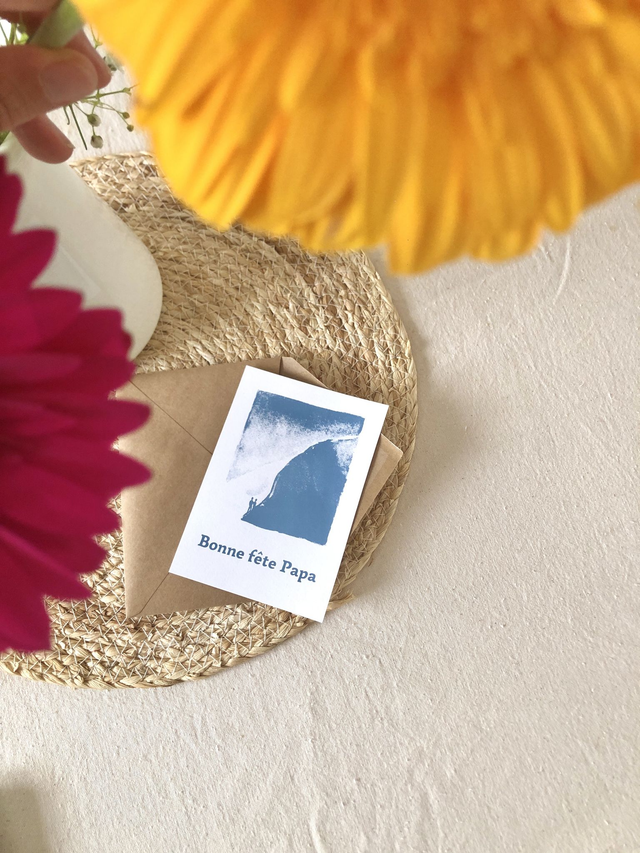 carte postale, Bonne fête Papa