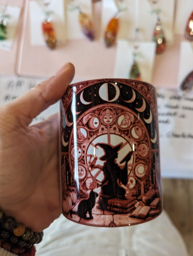 M036 Dark sorcière Lune Noire Mug