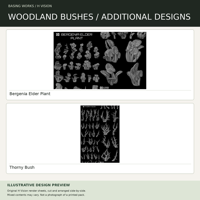 H Vision - Woodland Bushes