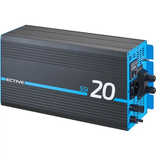 ECTIVE SSI 20 4in1 Sinus-Inverter 2000W/12V Sinus-Wechselrichter mit MPPT-Solarladeregler, Ladegerät und NVS