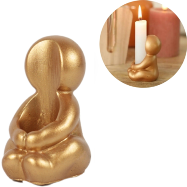  Kaarsenhouder Hug rosegoudkleurig 