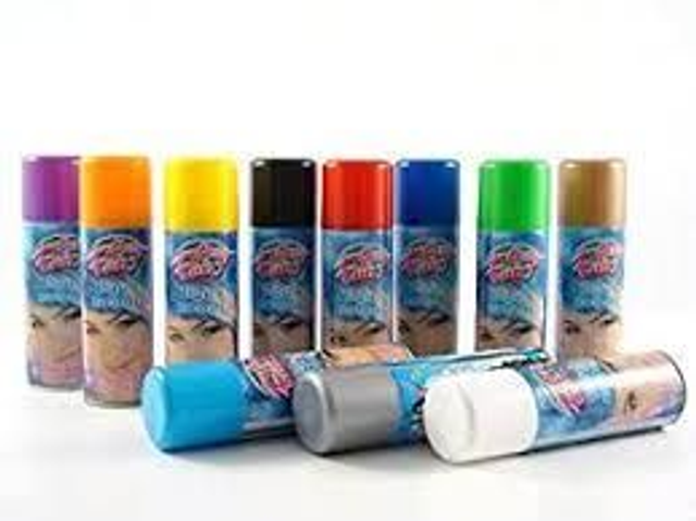 Spray lacca per colorare i capelli - carnevale