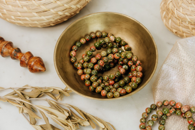 Bracelet Unakite - Surmonter les blocages, fertilité et maternité