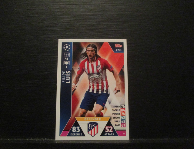 Filipe Luis - UEFA Champions League Match Attax 2018/19 Original Trading Card #22