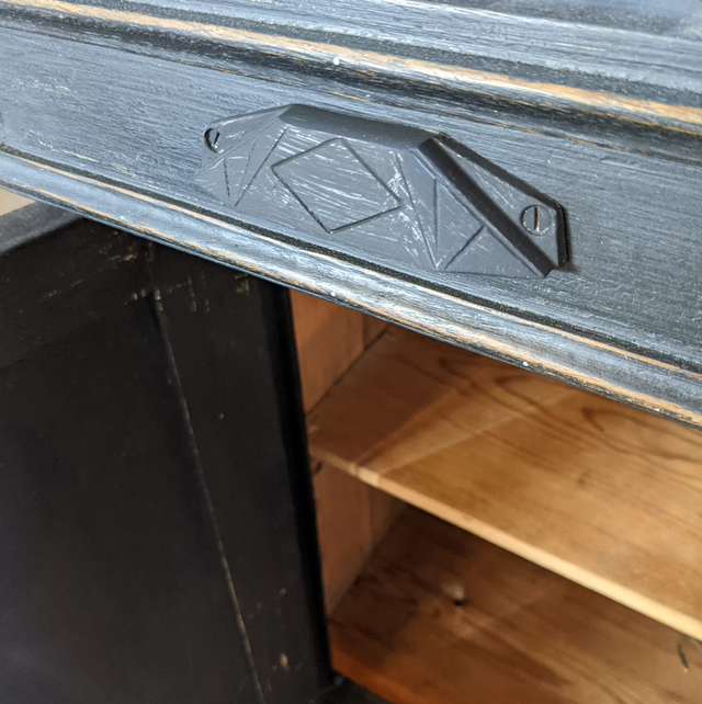 Vaisselier noir / 2 corps