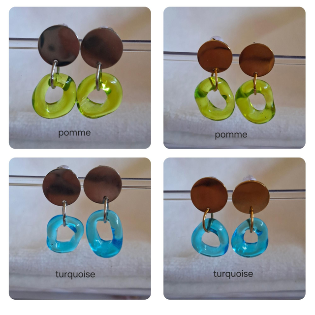 Boucles d'oreilles Organique