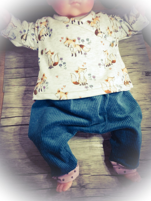 A* 3/6 MOIS gilet cache coeur Jersey molleton tout doux