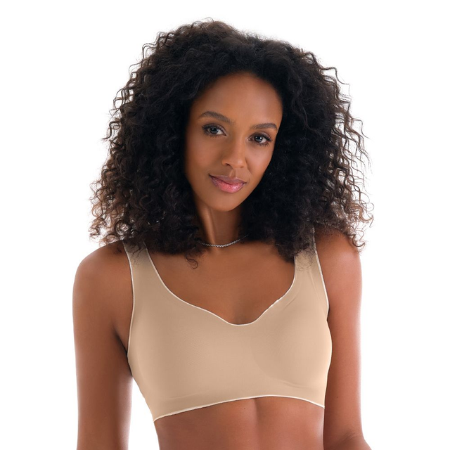SUTIÃ LASER TERMOFUSIONADO COM BOJO REMOVÍVEL  - COR BEGE