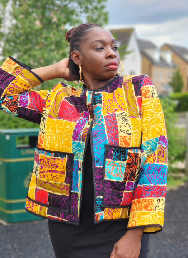 Black/Gold Patchwork Jacket