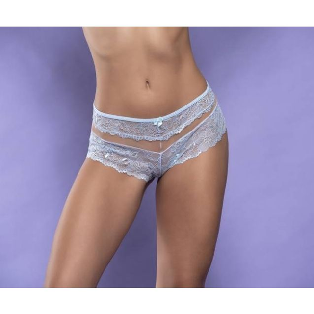 Caleçon com Renda Jacquard e Tule Invisível