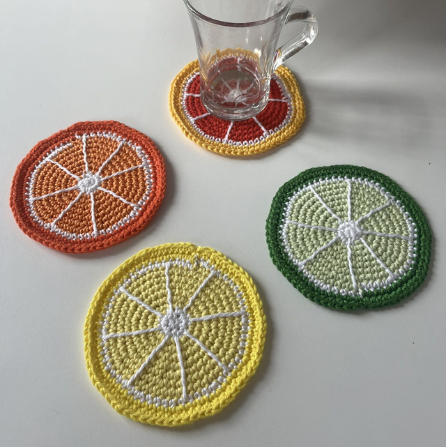 Sous-verres agrumes 