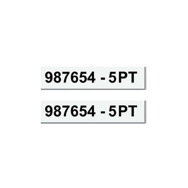 Matrículas Mota de Água (PACK de 2)