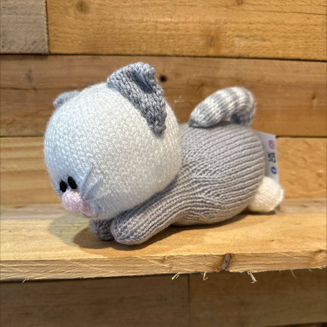 Hand Knitted Playful Kitten 