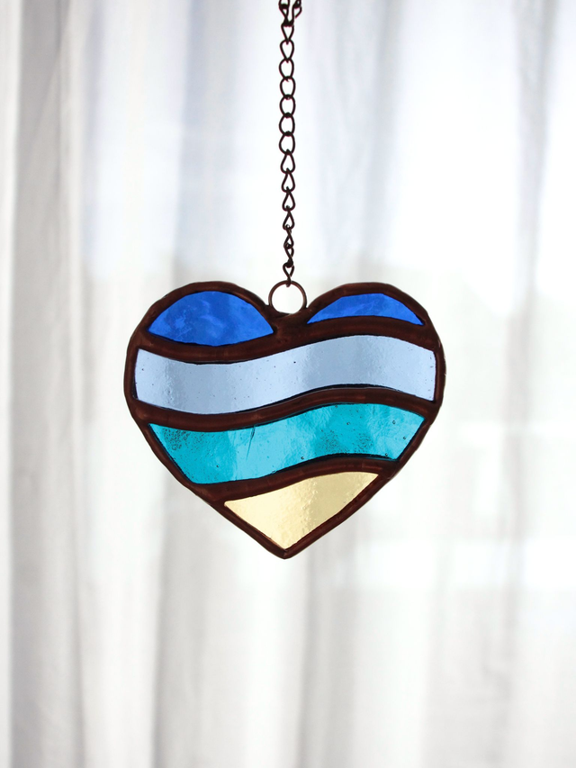 🏖️ Suspension Bord de Mer en vitrail