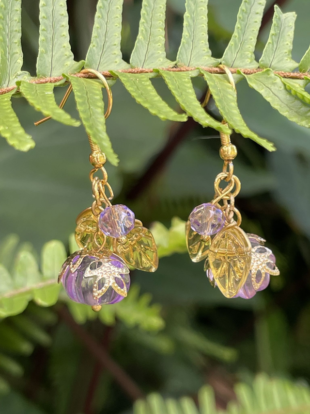 Boucles Citrouilles rosées // vendues - sur commandes