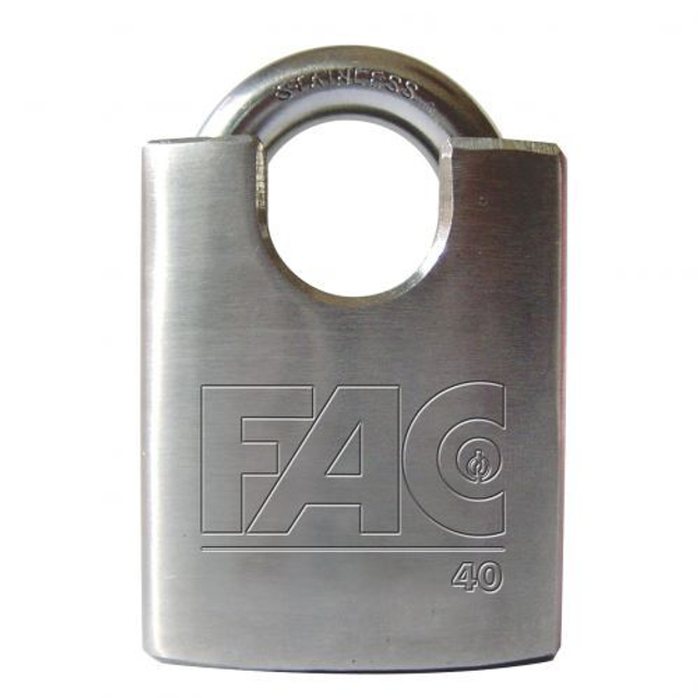 Candado INOX  FAC  (blister)