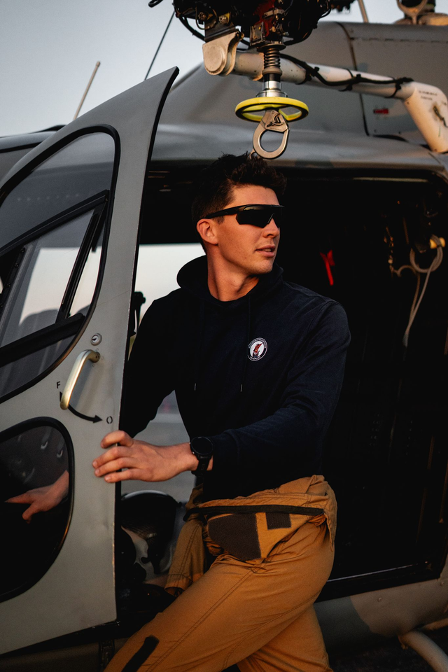 Sweet "Alpilles" bleu à capuche