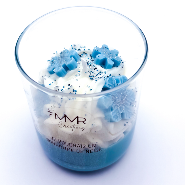 « Je voudrais un bonhomme de neige » - Bougie artisanale parfumée