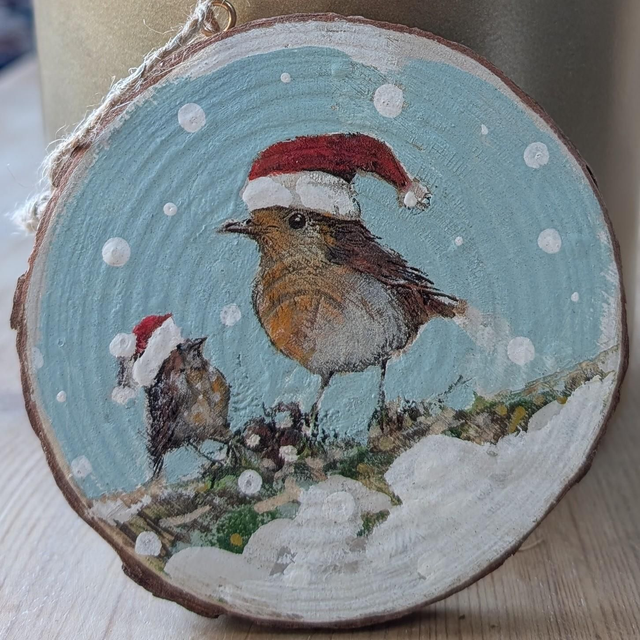 Robin and Little Robin - Log slice
