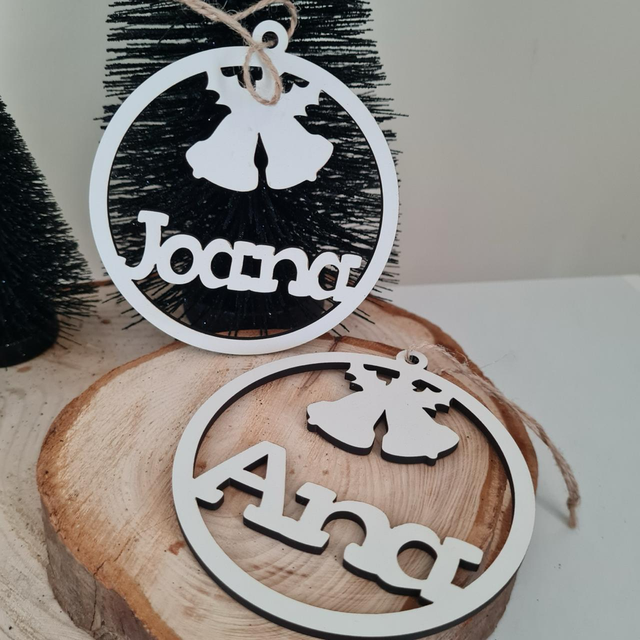 5 Ornamento de Natal personalizado - Bola Sino