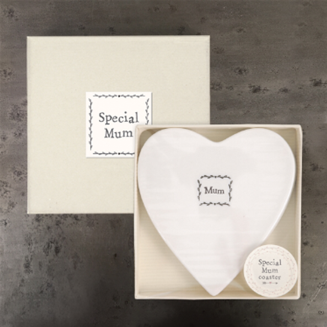 Mum boxed porcelain coaster